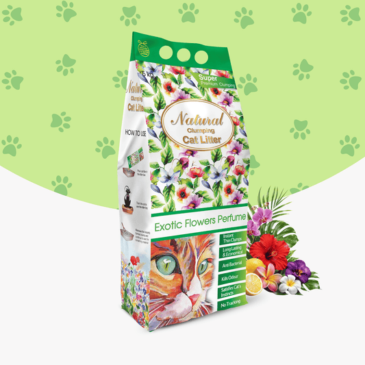 Natural Exotic Flowers Clumping Cat Litter Sand | By Indian Cat Litter