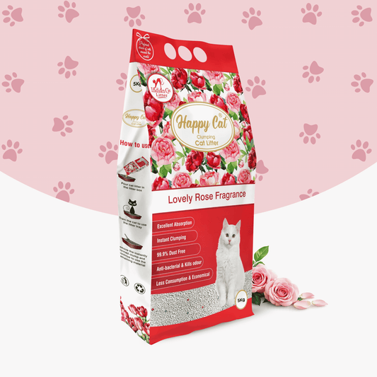 HappyCat Lovely Rose Clumping Cat Litter Sand | By Indian Cat Litter