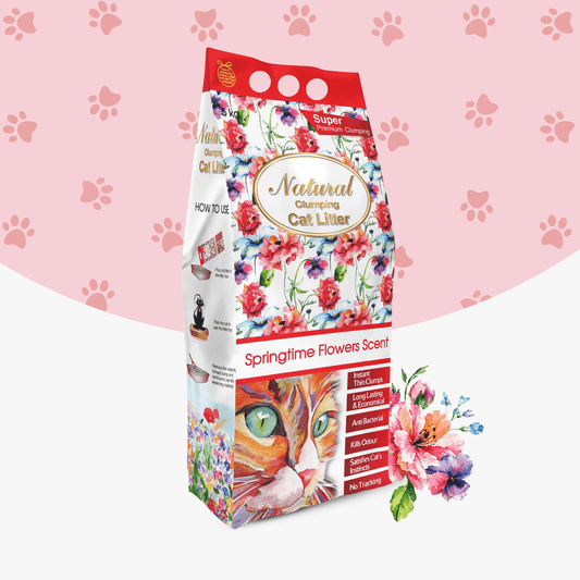 Natural Springtime Flowers Clumping Cat Litter |  By Indian Cat Litter