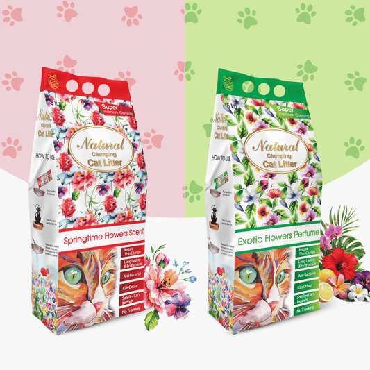 Natural Cat Litter Combo | Exotic & Springtime Flowers