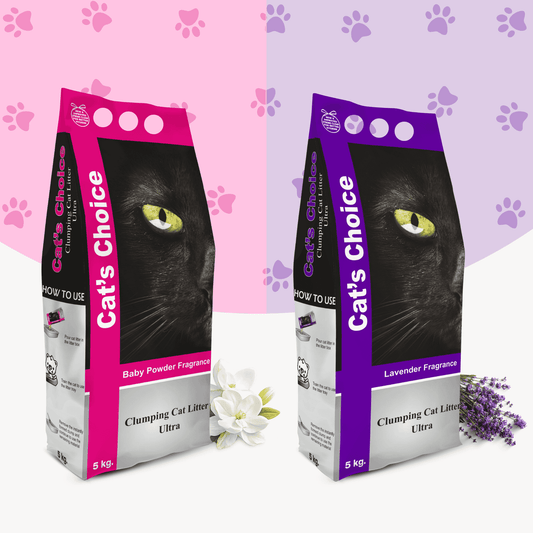 Cat's Choice Clumping Cat Litter 10kg | Lavender & Baby Powder